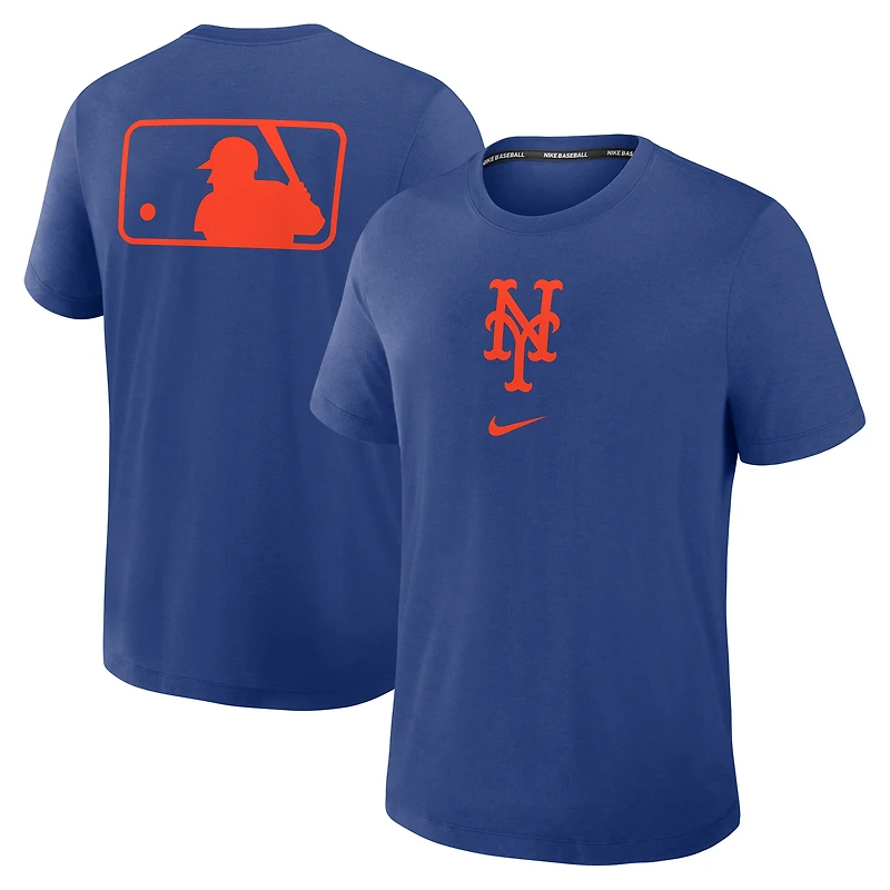 Men's Nike Royal New York Mets Authentic Collection Early Work Tri-Blend Dri-FIT T-Shirt