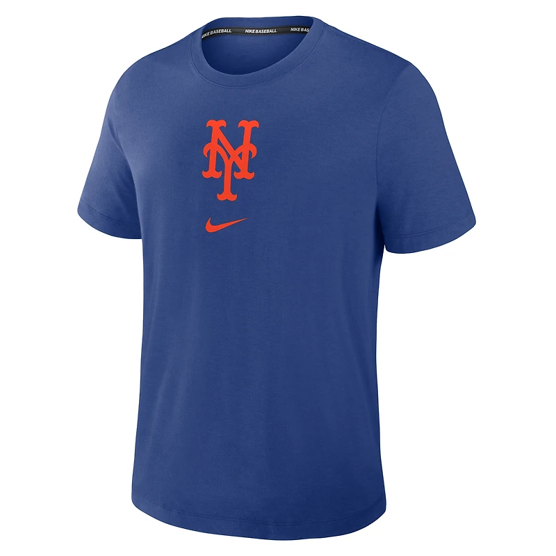 Men's Nike Royal New York Mets Authentic Collection Early Work Tri-Blend Dri-FIT T-Shirt