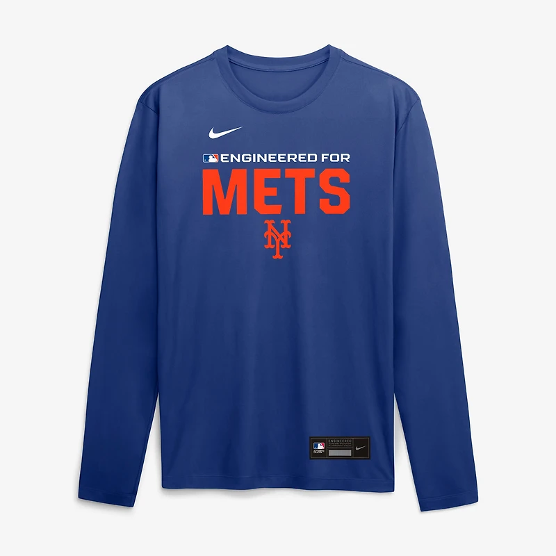 Men's Nike Royal New York Mets Authentic Collection Legend Dri-FIT Long Sleeve T-Shirt