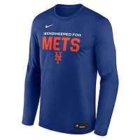 Men's Nike Royal New York Mets Authentic Collection Legend Dri-FIT Long Sleeve T-Shirt