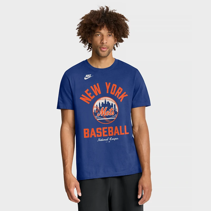 T-shirt Nike Royal New York Mets Cooperstown Collection pour homme