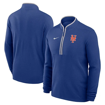 Pull-over Nike Dri-FIT Victory demi-zip bleu royal des Mets de New York pour homme