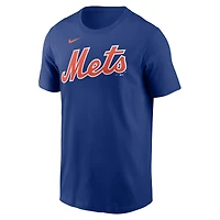 Men's Nike Royal New York Mets Fuse Wordmark T-Shirt