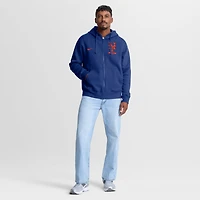 Men's Nike Royal New York Mets Primetime Lockup Full-Zip Hoodie