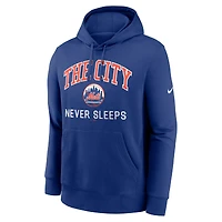 Men's Nike Royal New York Mets The City Never Sleeps Club Hoodie