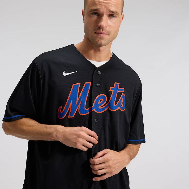 Maillot réplique alternatif Nike Starling Marte noir des New York Mets pour homme