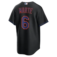 Maillot réplique alternatif Nike Starling Marte noir des New York Mets pour homme