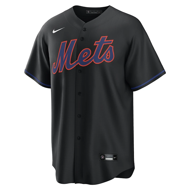Maillot réplique alternatif Nike Starling Marte noir des New York Mets pour homme
