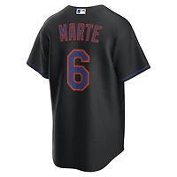 Men's Nike Starling Marte Black New York Mets Alternate Replica Jersey