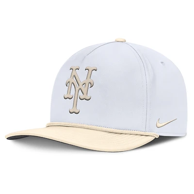 Men's Nike  White/Cream New York Mets Pro Performance Snapback Hat