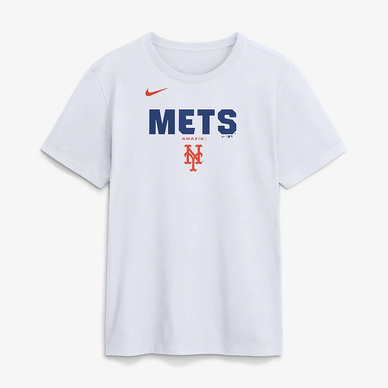 Men's Nike White New York Mets Bold Team Name T-Shirt