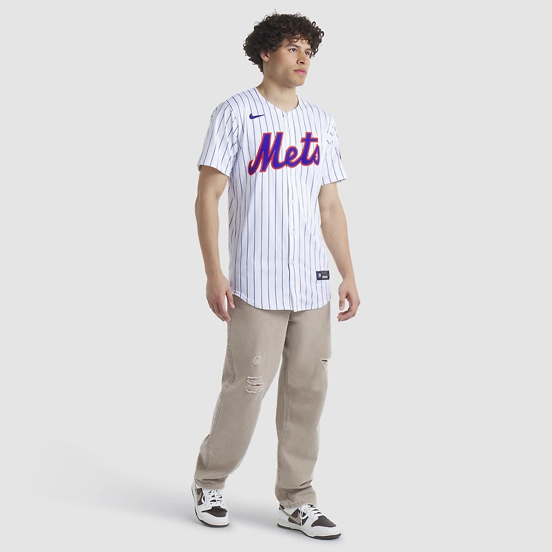 Men's Nike White New York Mets Home Replica Team Jersey