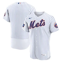 Men's Nike  Black New York Mets Alternate Authentic Sponsor Patch Jersey