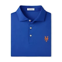 Men's Peter Millar Royal New York Mets Hugo Performance Jersey Polo