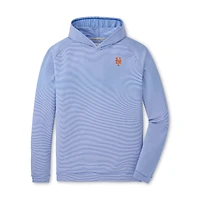 Men's Peter Millar Royal New York Mets Pine Sugar Stripe Performance Hoodie
