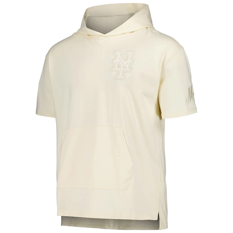 T-shirt à capuche neutre Pro Standard pour hommes, crème, New York Mets