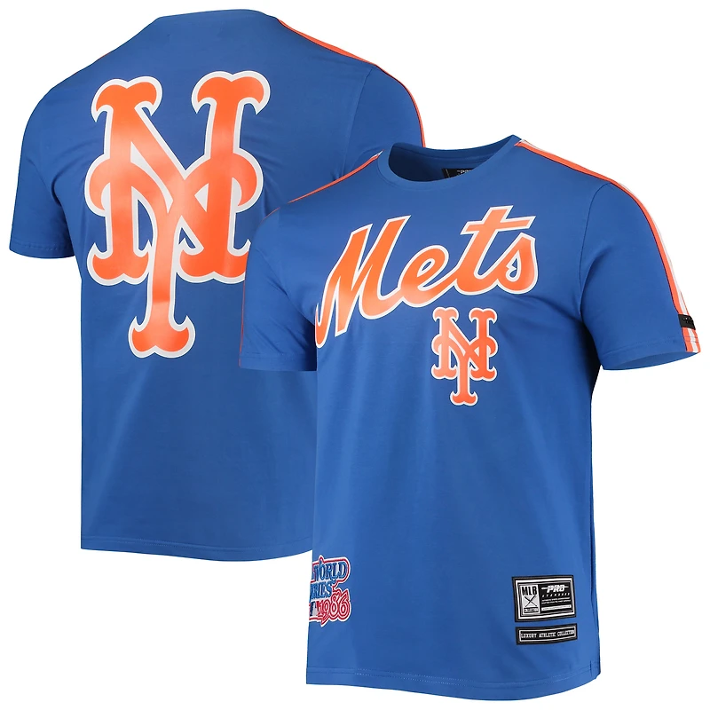 T-shirt à bandes Pro Standard Royal/Orange New York Mets pour homme