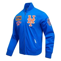 Veste entièrement zippée en sergé Pro Standard Royal New York Mets Area Code pour hommes