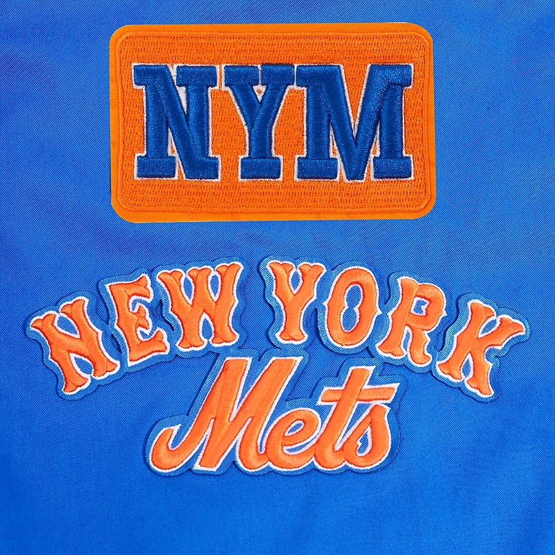 Men's Pro Standard Royal New York Mets Area Code Twill Full-Zip Jacket