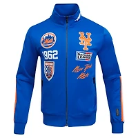 Men's Pro Standard Royal New York Mets Fast Lane Full-Zip Track Jacket