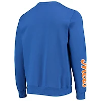 Men's Pro Standard Royal New York Mets Stacked Logo Pullover Sweatshirt