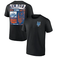 Men's Profile  Black New York Mets Big & Tall Two-Sided Graphic T-Shirt