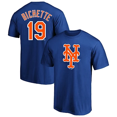 T-shirt homme Bo Bichette Royal New York Mets, grandes tailles, nom et numéro du joueur