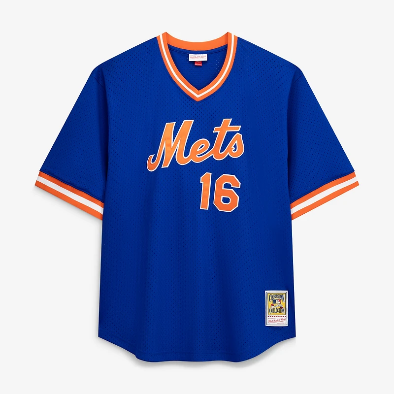 Profil pour homme Dwight Gooden Royal New York Mets Big & Tall Cooperstown Collection Maillot d'entraînement au bâton en maille