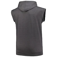 Men's Profile Heather Charcoal New York Mets Big & Tall Muscle Sleeveless Pullover Hoodie