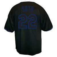 Maillot de mode masculine Juan Soto noir New York Mets grandes tailles