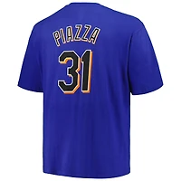 Men's Profile Mike Piazza Royal New York Mets Big & Tall Cooperstown Collection Player Name Number T-Shirt