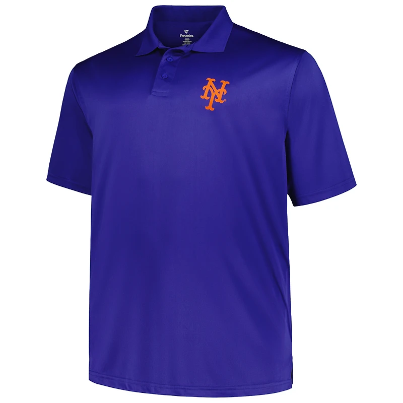 Men's Profile Royal/Orange New York Mets Big & Tall Two-Pack Solid Polo Set