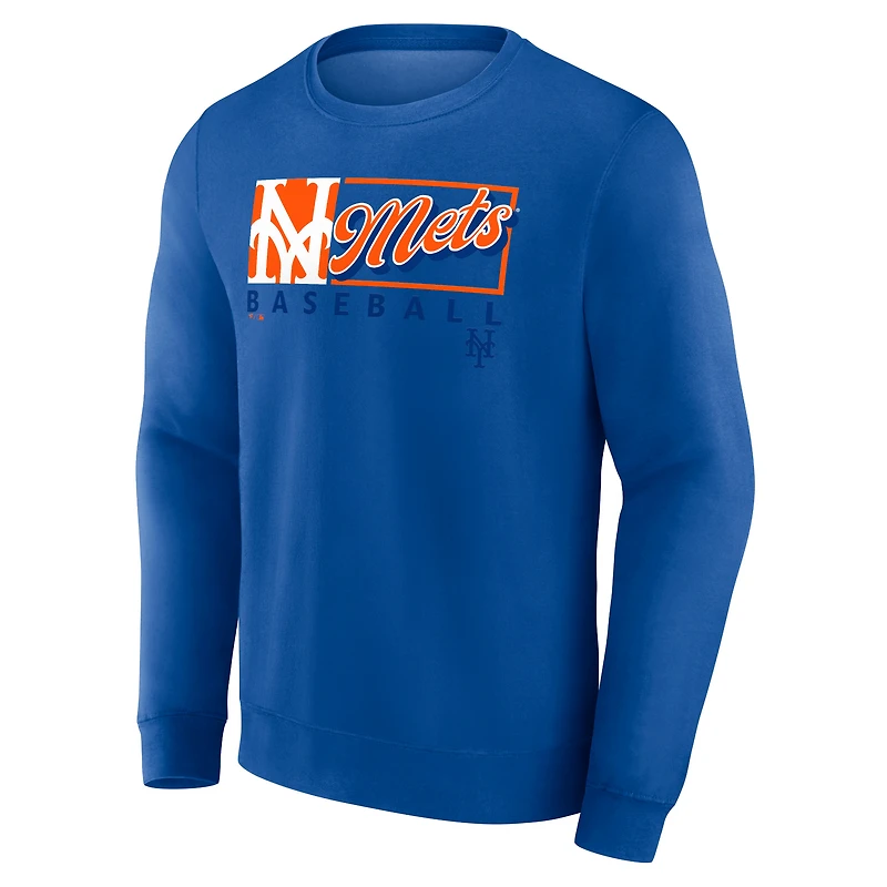 Men's Profile Royal New York Mets Big & Tall Pullover Sweatshirt
