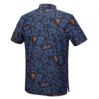 Polo de performance PUA pour homme, Reyn Spooner noir, New York Mets, grandes tailles, collection Cooperstown