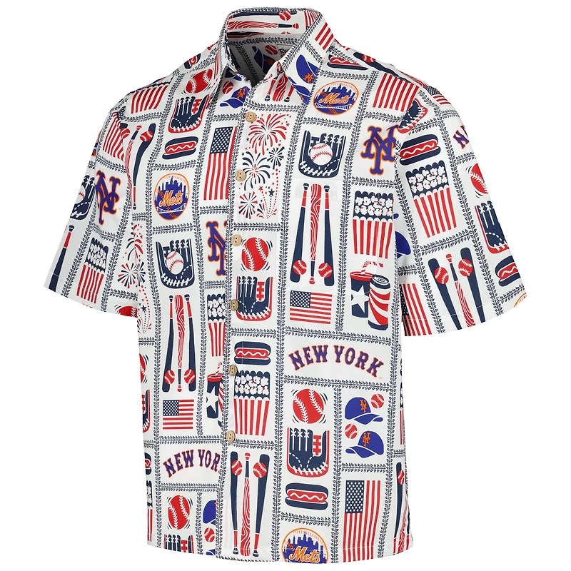 Chemise boutonnée Reyn Spooner pour homme, blanche