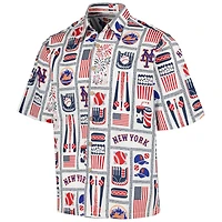 Chemise boutonnée Reyn Spooner pour homme, blanche