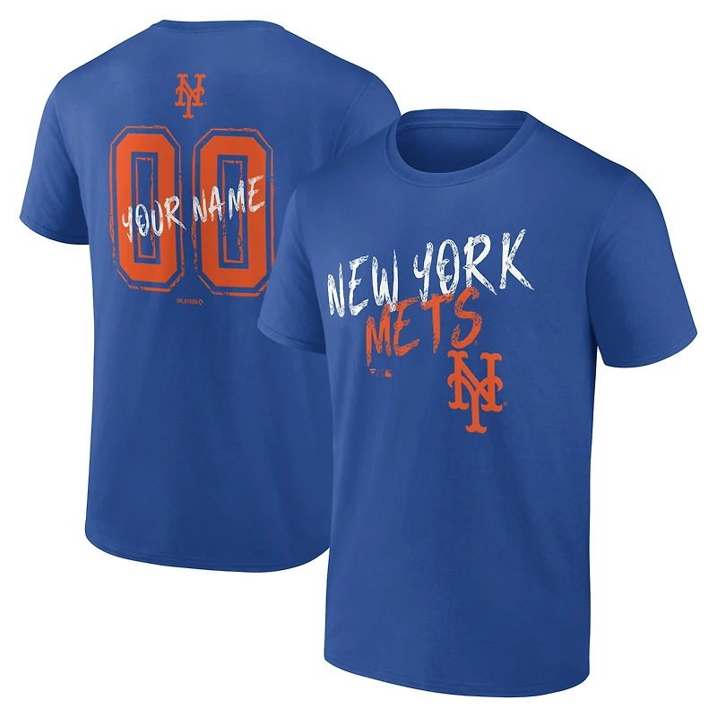 Men's Royal New York Mets  Hustle Personalized Name & Number T-Shirt