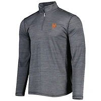 Men's Tommy Bahama Gray New York Mets Delray IslandZone Half-Zip Top