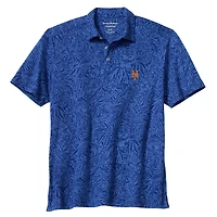 Men's Tommy Bahama  Royal New York Mets Wild Hibiscus Tri-Blend IslandZone Polo