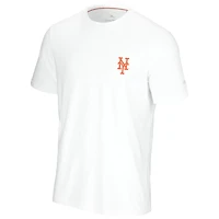T-shirt Tommy Bahama blanc pour homme, motif balle de baseball des Mets New York