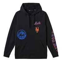 Sweat à capuche TravisMathew noir New York Mets Foul Proof Tri-Blend pour homme