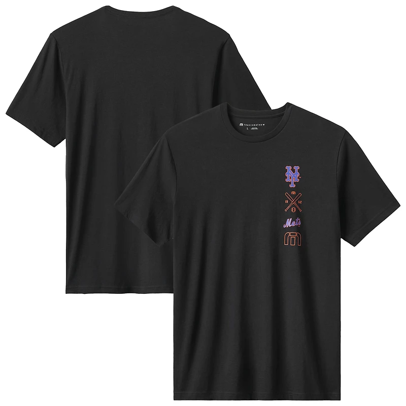 Men's TravisMathew Black New York Mets Sunset Slam 2.0 T-Shirt