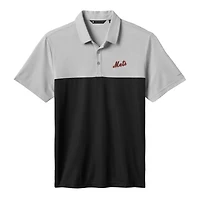 Polo tri-blend gris/noir TravisMathew pour homme, motif Home Run Leader des Mets de New York