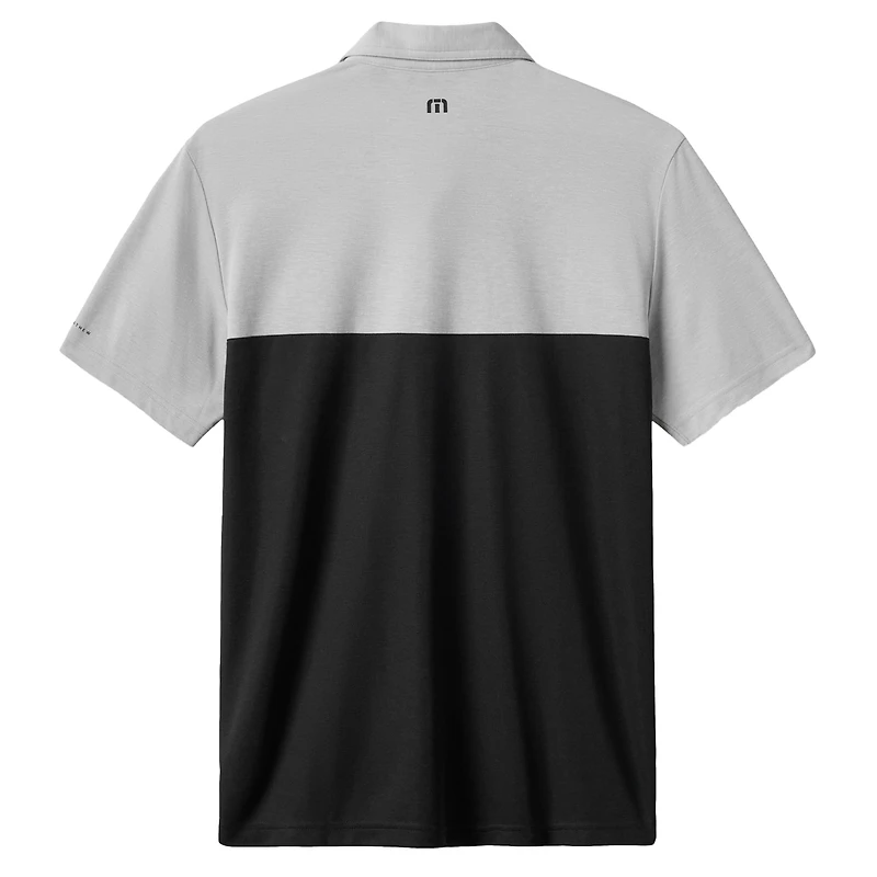 Polo tri-blend gris/noir TravisMathew pour homme, motif Home Run Leader des Mets de New York