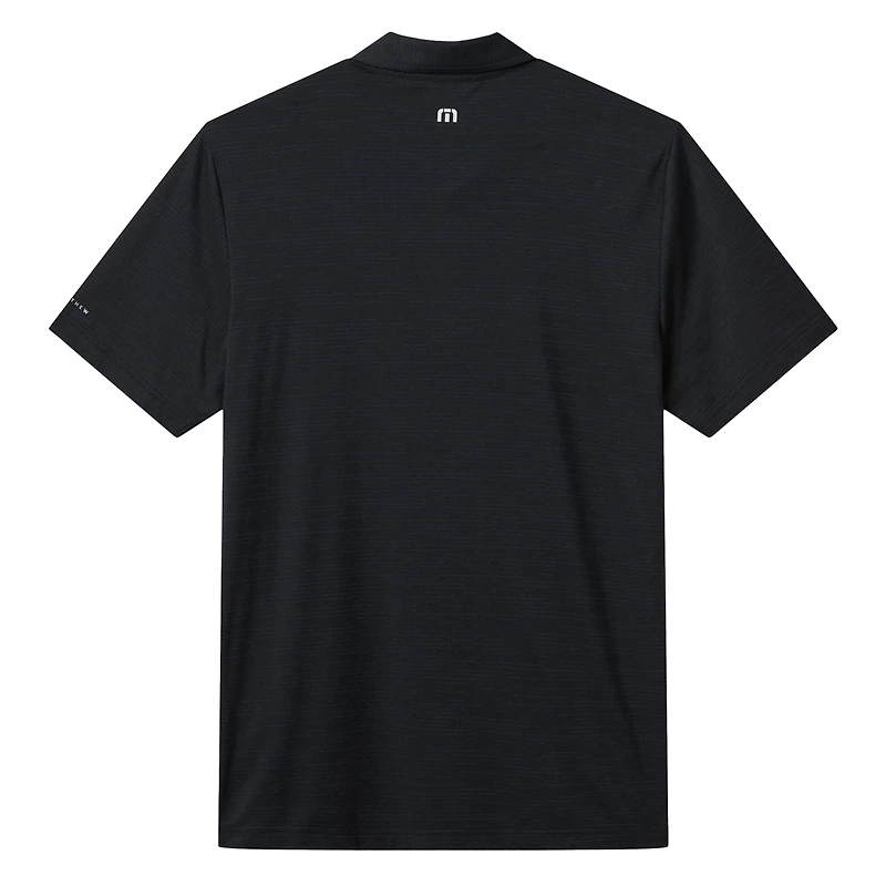 Men's TravisMathew  Heather Black New York Mets Game Day Tri-Blend Polo
