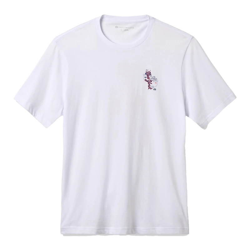 T-shirt homme TravisMathew blanc New York Mets Dugout Dreams