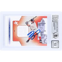 Mike Piazza New York Mets Autographed 2002 Upper Deck E-X Behind the Numbers GU Relic #EX-MP Beckett Fanatics Witnessed Authenticated 10 Card