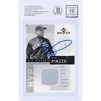 Carte de collection MVP GU Relic 2002 Upper Deck de Mike Piazza (New York Mets), autographiée et authentifiée par Fanatics Witnessed (n° J-MP).