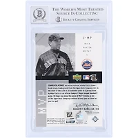 Mike Piazza New York Mets Autographed 2002 Upper Deck MVP GU Relic #J-MP Beckett Fanatics Witnessed Authenticated 10 Card