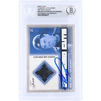 Mike Piazza New York Mets Autographed 2003 Flair Diamond Cuts GU Relic #DC-MP Beckett Fanatics Witnessed Authenticated Card